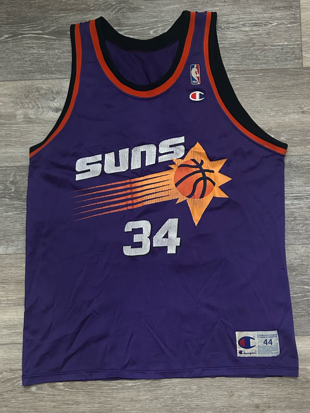 Champion Phoenix Suns Purple Basketball Jersey - #34